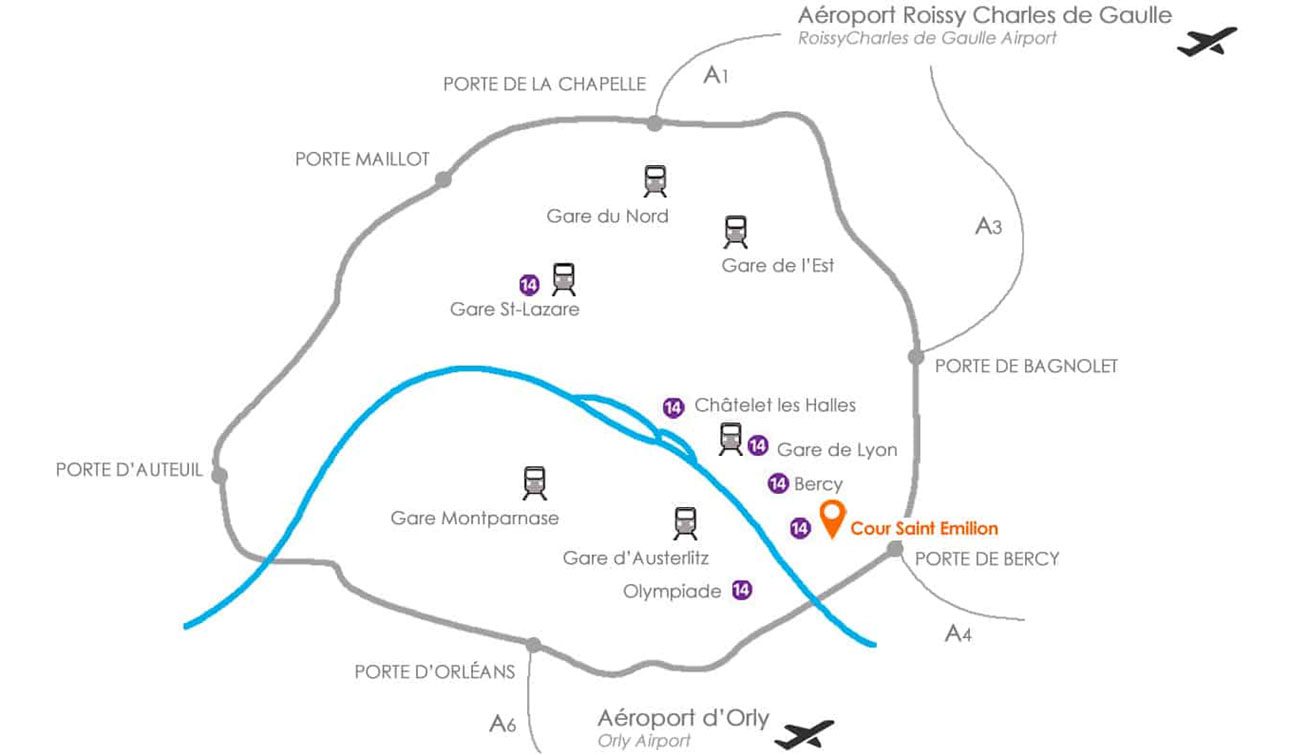 Carte de Paris accès à la JNAD